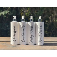Hinch Inspired Bathroom Pump Bottle Set of 4 (500ml)